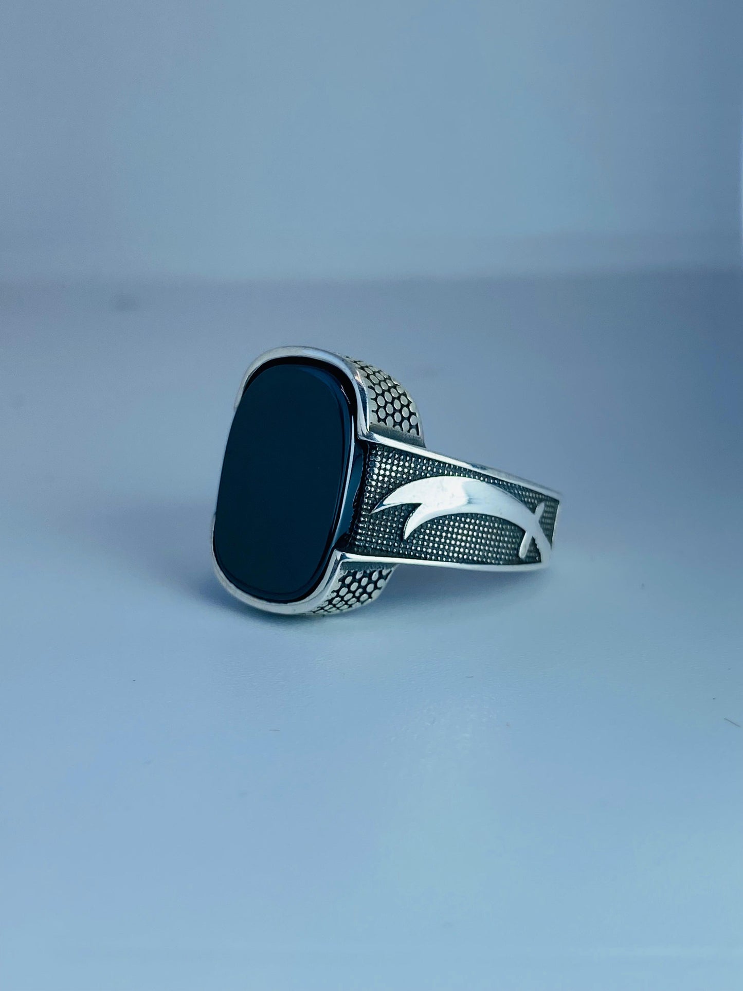 Fakhar-e-Zulfiqar Yamani Aqeeq Ring - Symbolic Silver Ring for Men